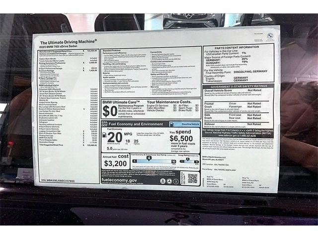 2025 BMW 7 Series 760i xDrive M Sport Professional
