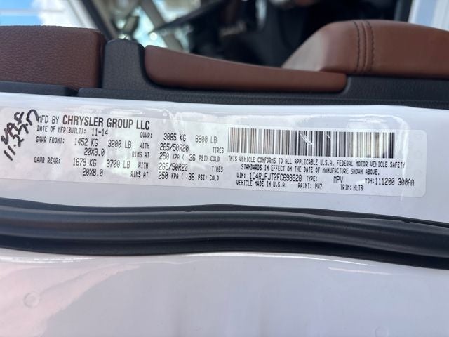 2015 Jeep Grand Cherokee Summit