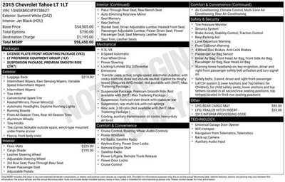 2015 Chevrolet Tahoe LT