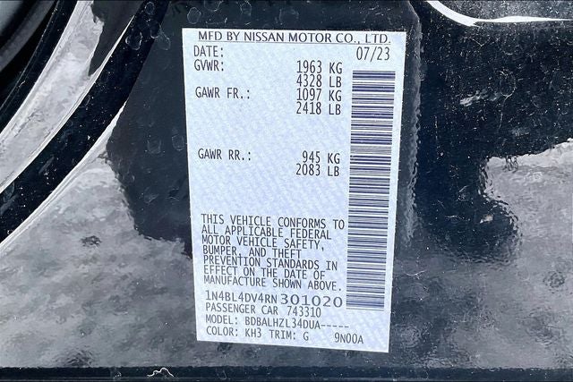 2024 Nissan Altima 2.5 SV