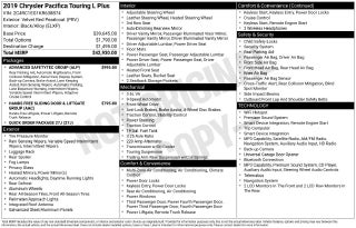 2019 Chrysler Pacifica Touring L Plus