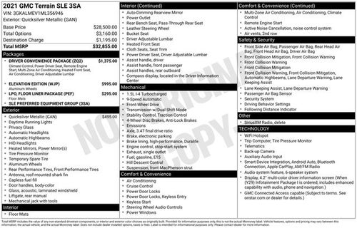 2021 GMC Terrain SLE