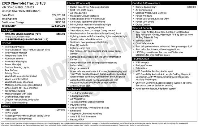 2020 Chevrolet Trax LS