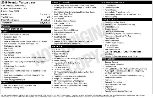 2019 Hyundai Tucson Value