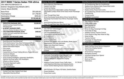 2017 BMW 7 Series 750i xDrive M-Sport