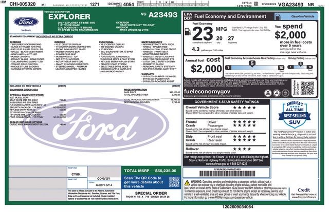 2027 Ford Explorer ST-Line