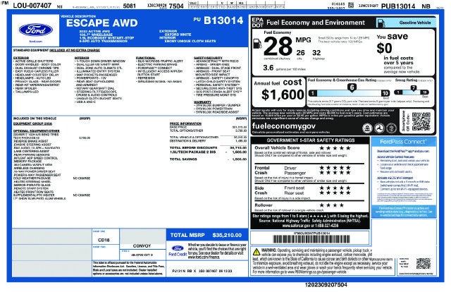 2023 Ford Escape Active