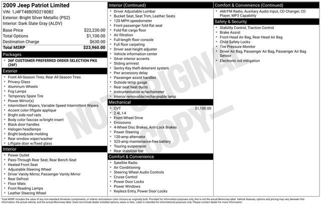 2009 Jeep Patriot Limited