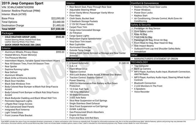 2019 Jeep Compass Sport