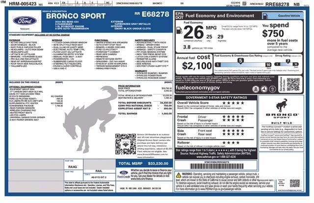 2024 Ford Bronco Sport Big Bend