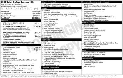 2020 Buick Enclave Essence