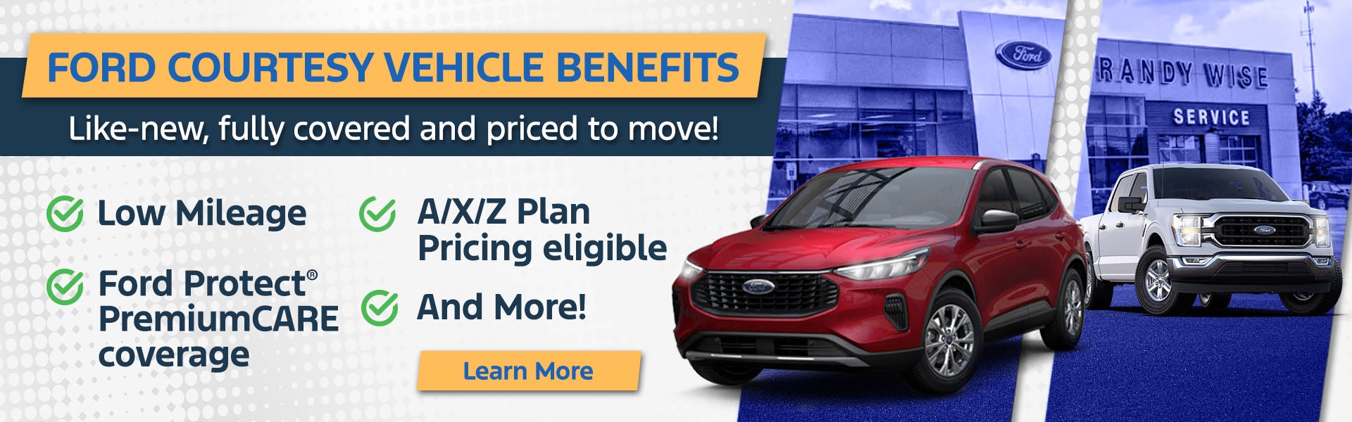 Ford Courtesy Vehicle Benefits